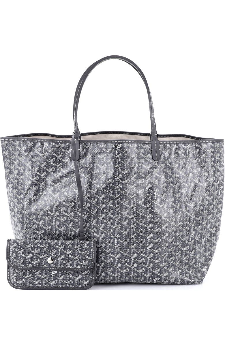 Pre-Owned Goyard Saint Louis Tote Coated Canvas GM, Alternate, color, Gray