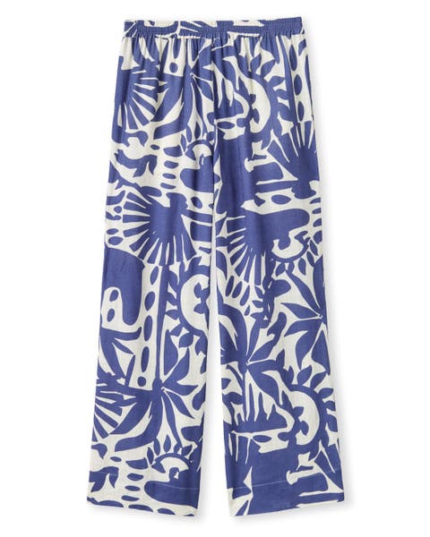 Mia Printed Linen Pant
