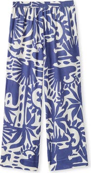 Cartolina Mia Printed Linen Pant