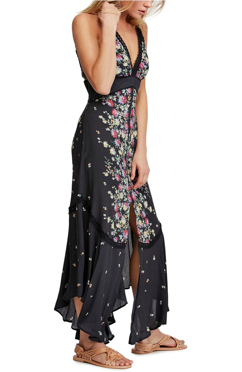 Free People Paradise Floral Print Maxi Dress, Alternate, color, 