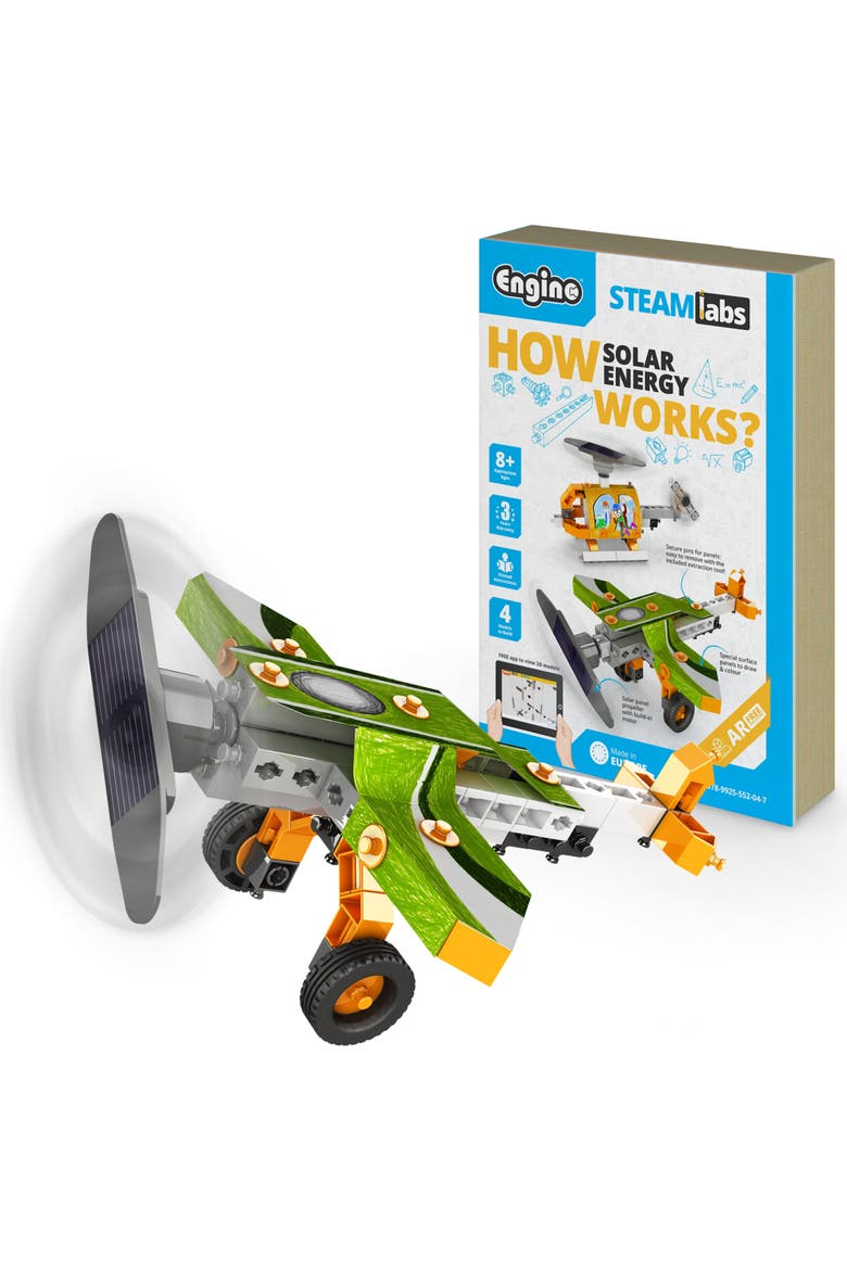 Steam Labs Junior, How Solar Energy Works 4 Model Brick Building Set, Main, color, Multicolored