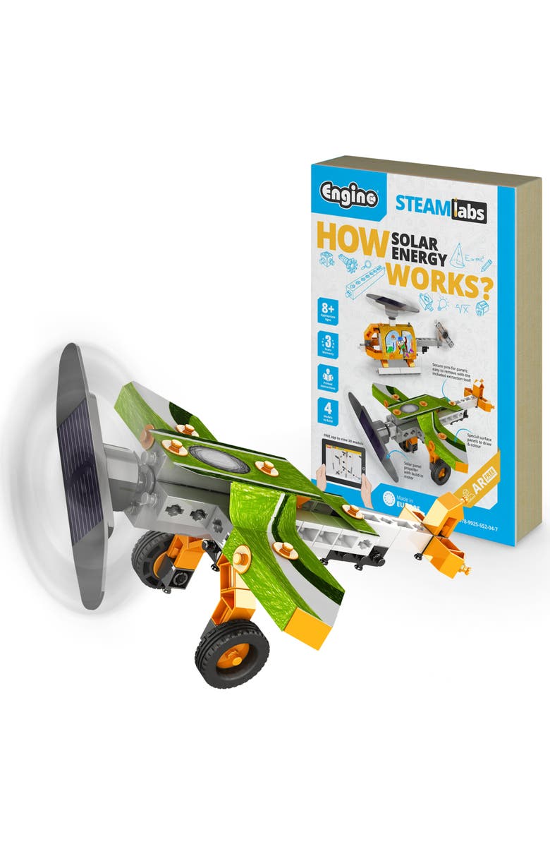 Engino Steam Labs Junior, How Solar Energy Works 4 Model Brick Building Set, Main, color, Multicolored