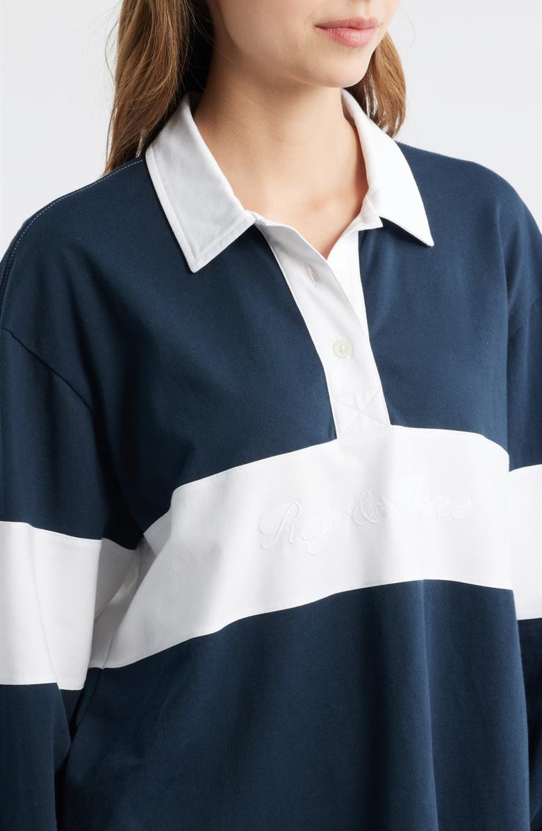 rag & bone Colorblock Rugby Shirt, Alternate, color,