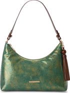 Brahmin Olivia Lizard Embossed Leather Shoulder Bag