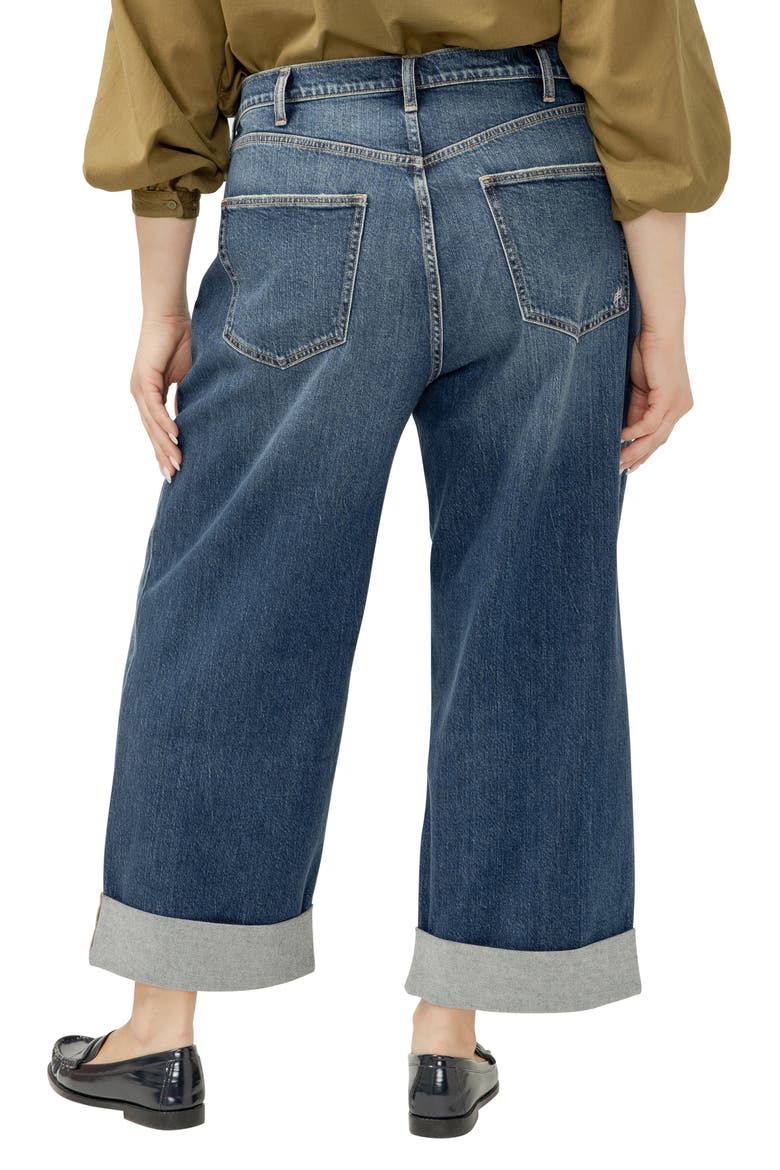 Be Easy Crop Wide Leg Jeans, Alternate, color, THELMA