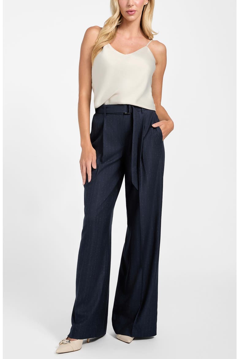 Zanita Pinstripe Wide Leg Pants, Alternate, color, S7Z1-DARK