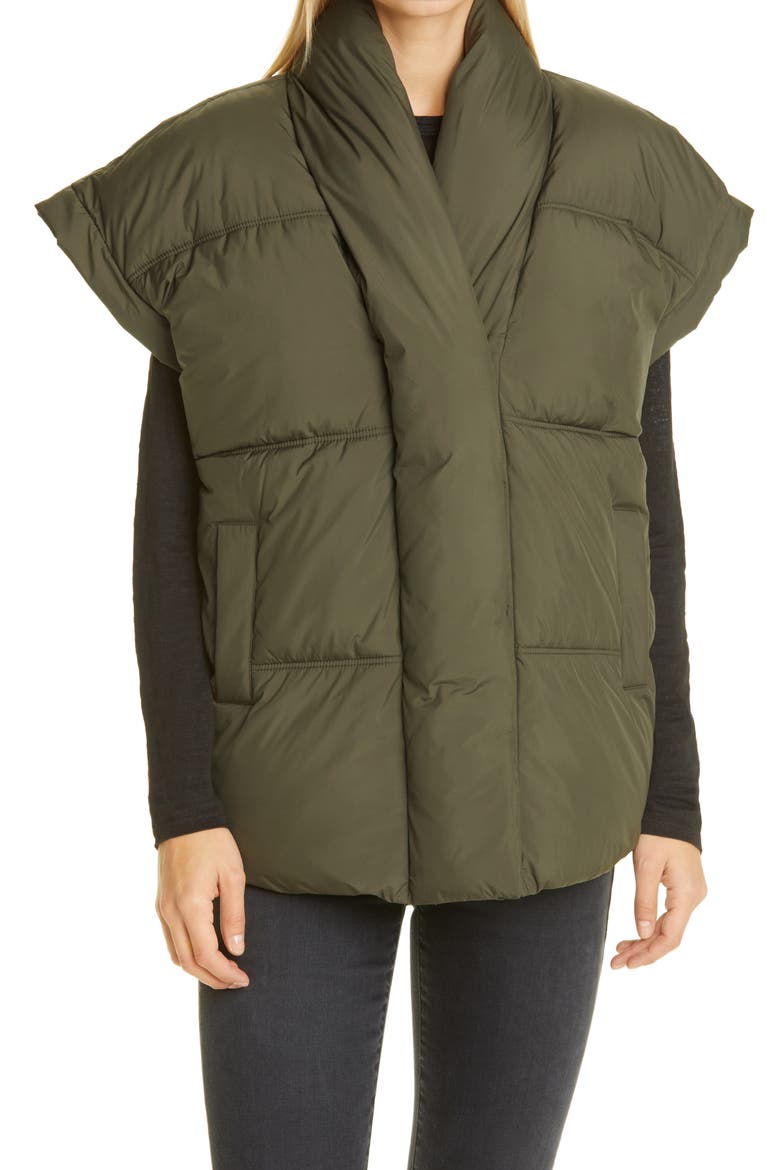 Sleeveless Recycled Polyester Puffer, Main, color, SURPLUS