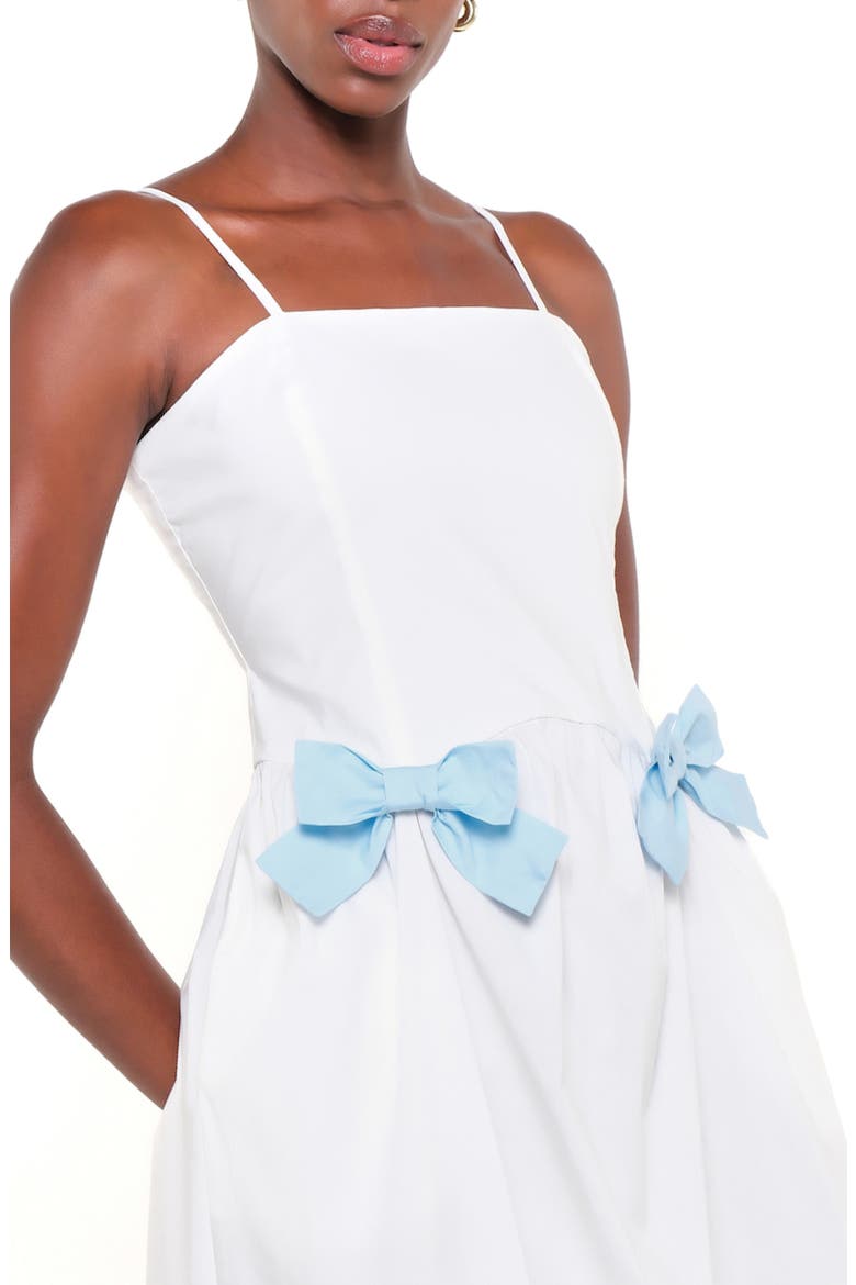 Maddy Sleeveless Stretch Cotton Midi Dress, Alternate, color, CRUDO