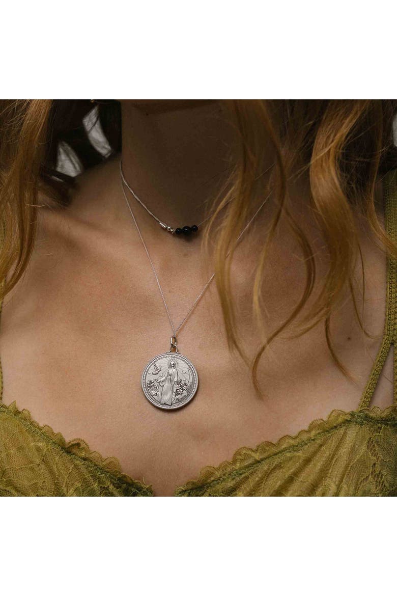 Better Together Mary/Gabriel Expandable Necklace, Alternate, color, Silver