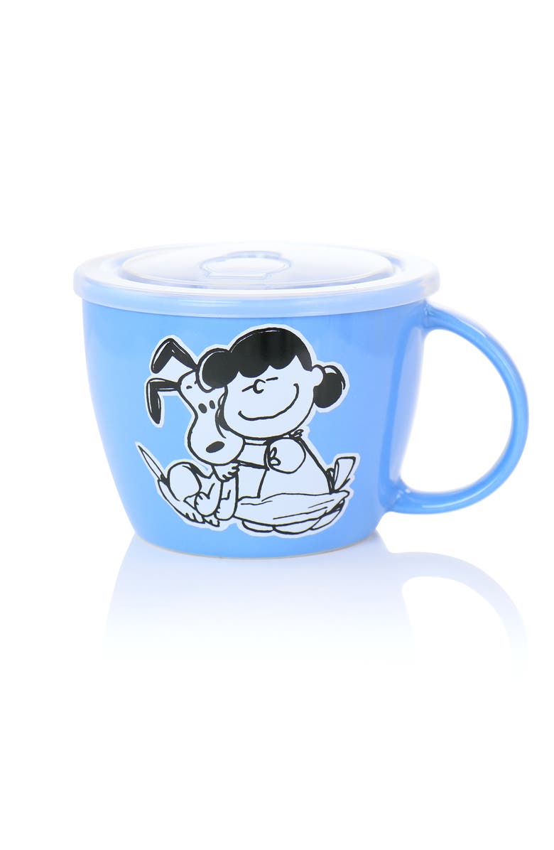 Gibson 70th Anniversary 4 Piece Stoneware 23.5oz Soup Bowl Set with Vented Lids, Alternate, color, Assorted