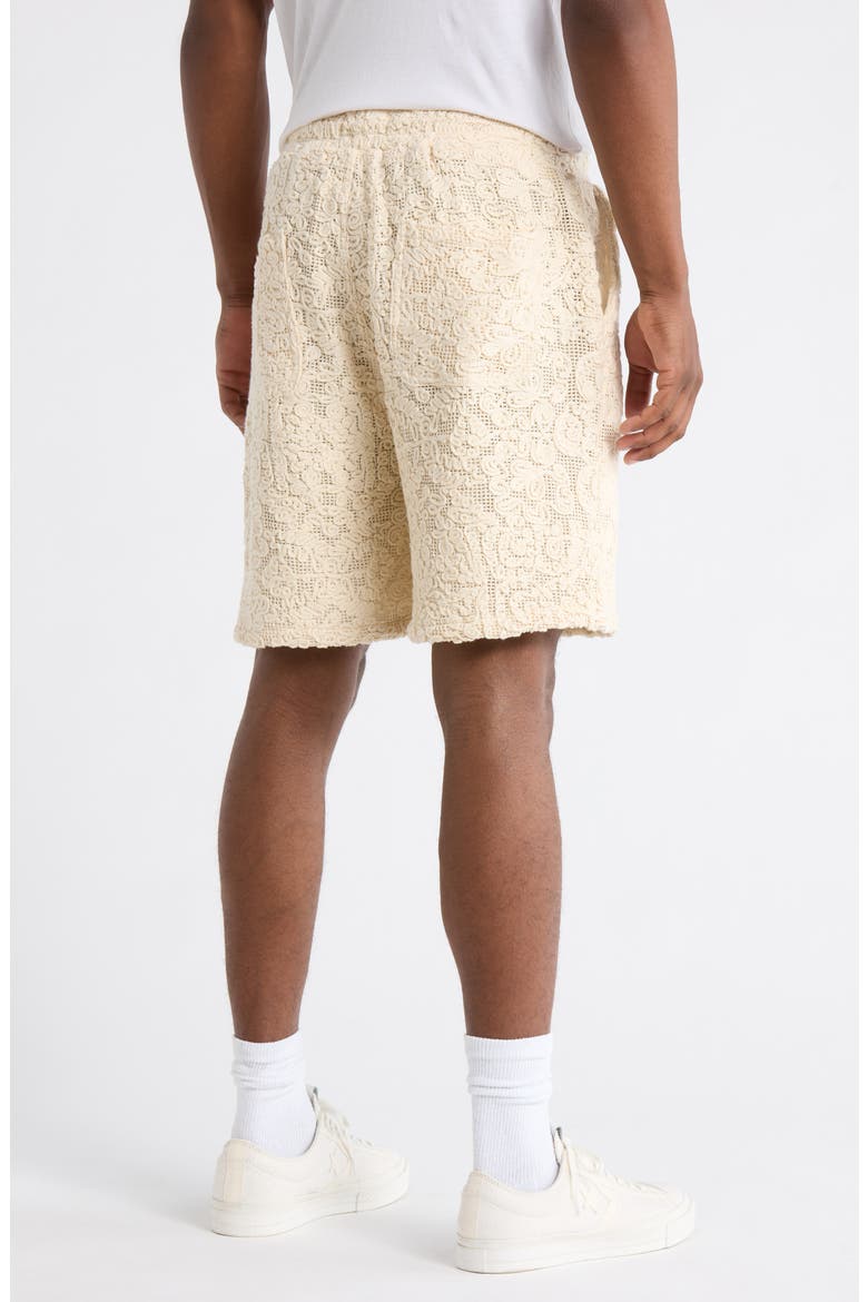 Mind Maze Lace Knit Shorts, Alternate, color, NATURAL
