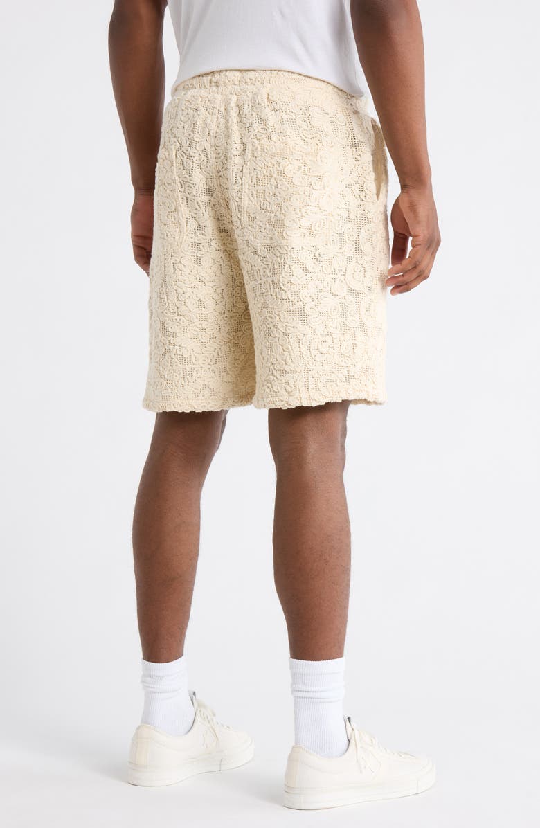HONOR THE GIFT Mind Maze Lace Knit Shorts, Alternate, color, Natural