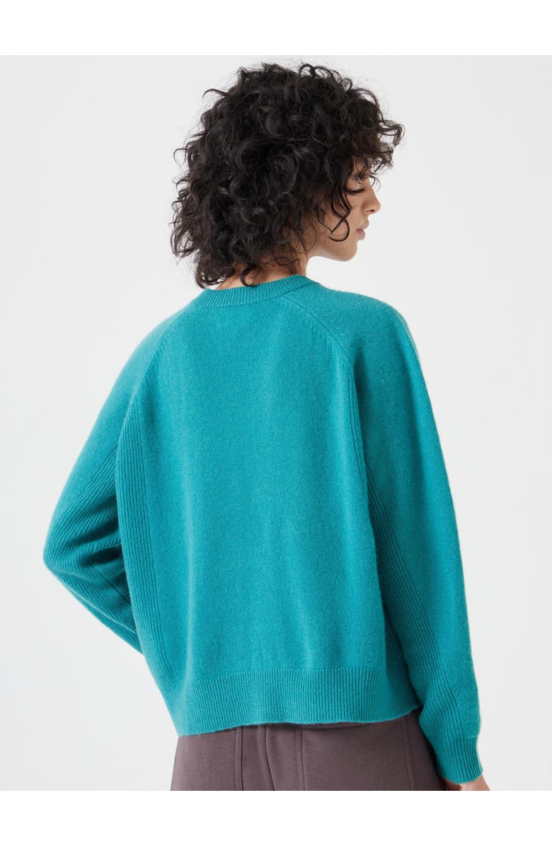 Hush Jasmine Cashmere Rib Detail Sweater, Alternate, color, Green