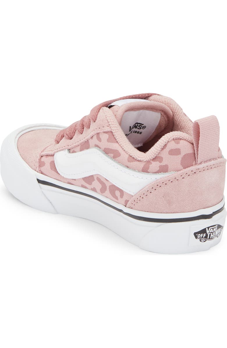 Vans Kids' Knu Skool Sneaker, Alternate, color, Leopard Misty Mauve