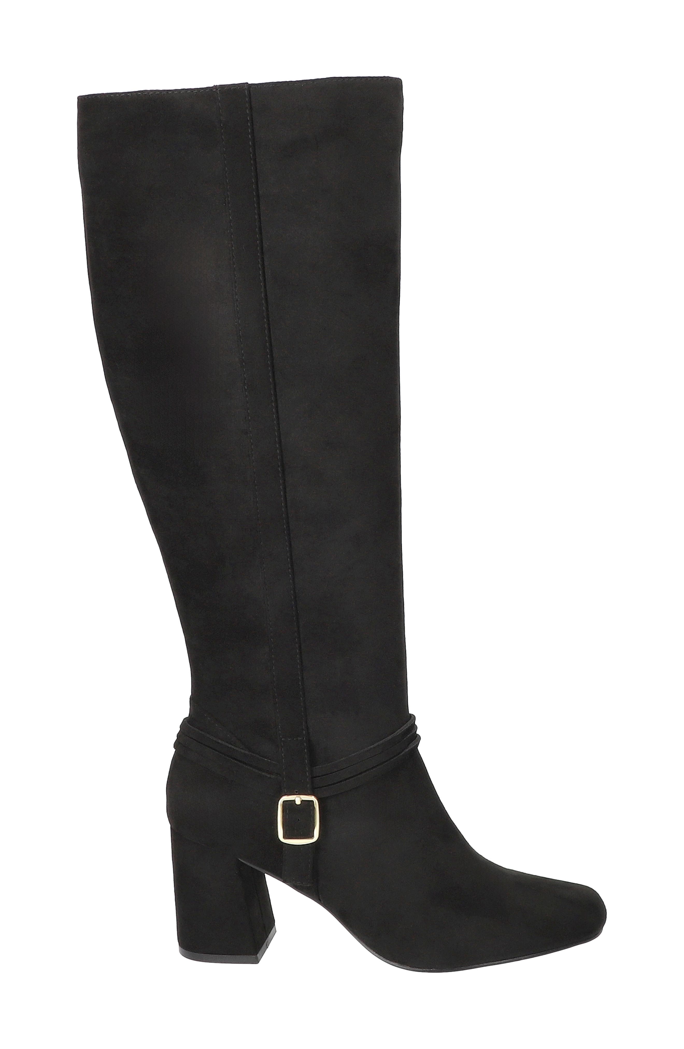 Oleander Knee High Boot, Alternate, color, BLACK SUEDE