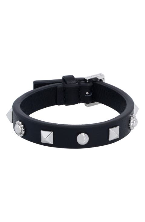 Studded Leather Bracelet