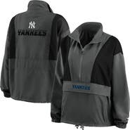 WEAR by Erin Andrews Women's WEAR by Erin Andrews Charcoal New York Yankees Packable Half-Zip Jacket