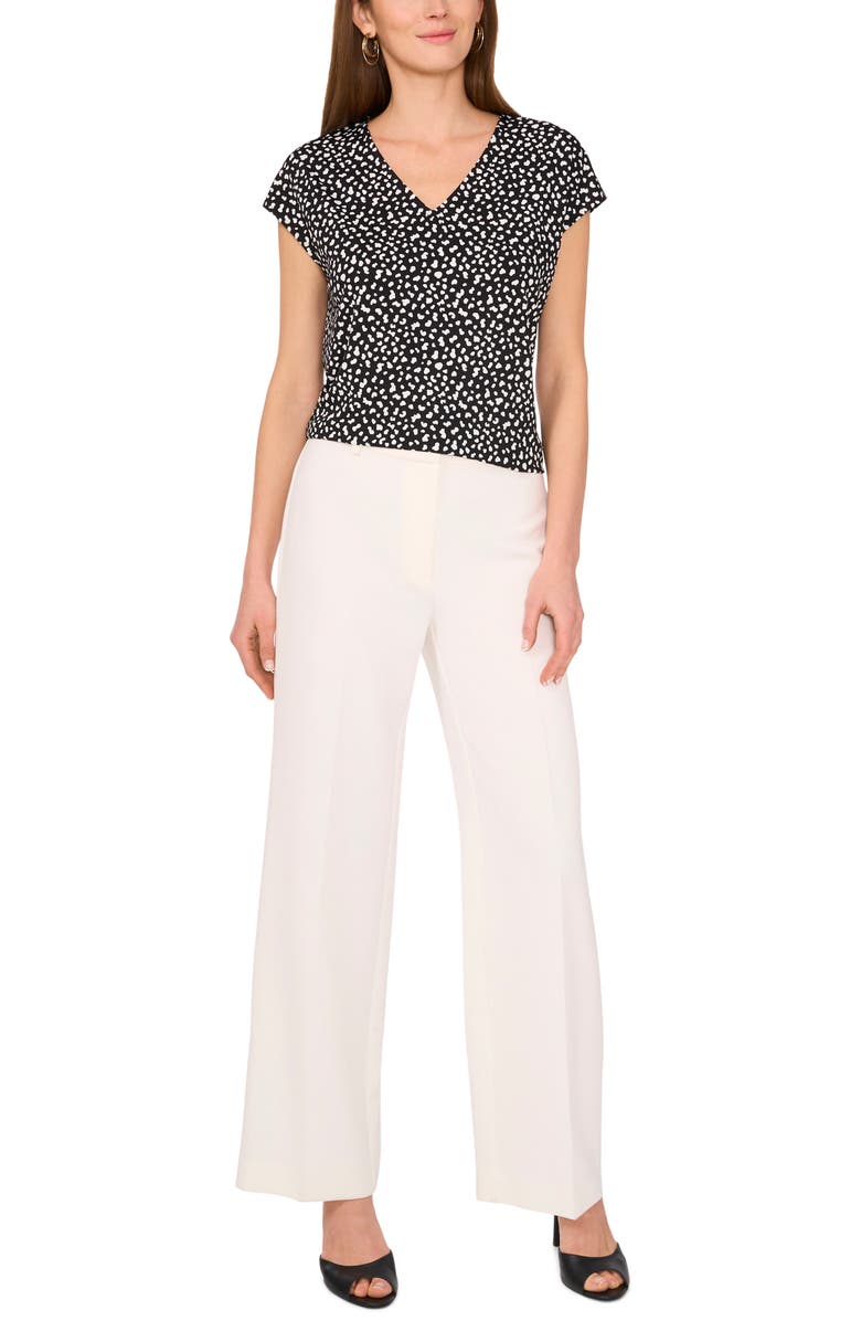 Halogen<sup>®</sup> Print V-Neck Dolman Sleeve Knit Shirt, Alternate, color,