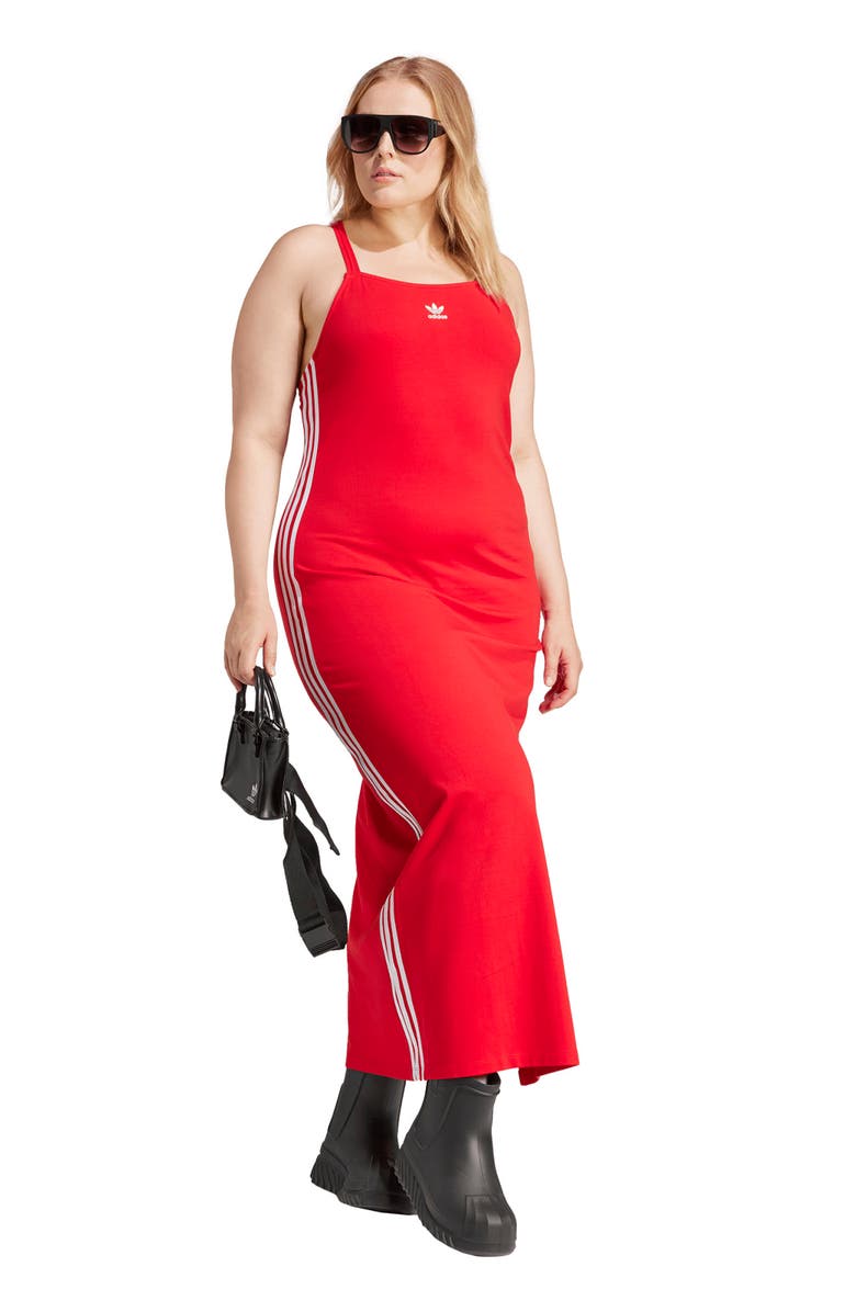 adidas Adicolor 3-Stripes Maxi Dress, Alternate, color,