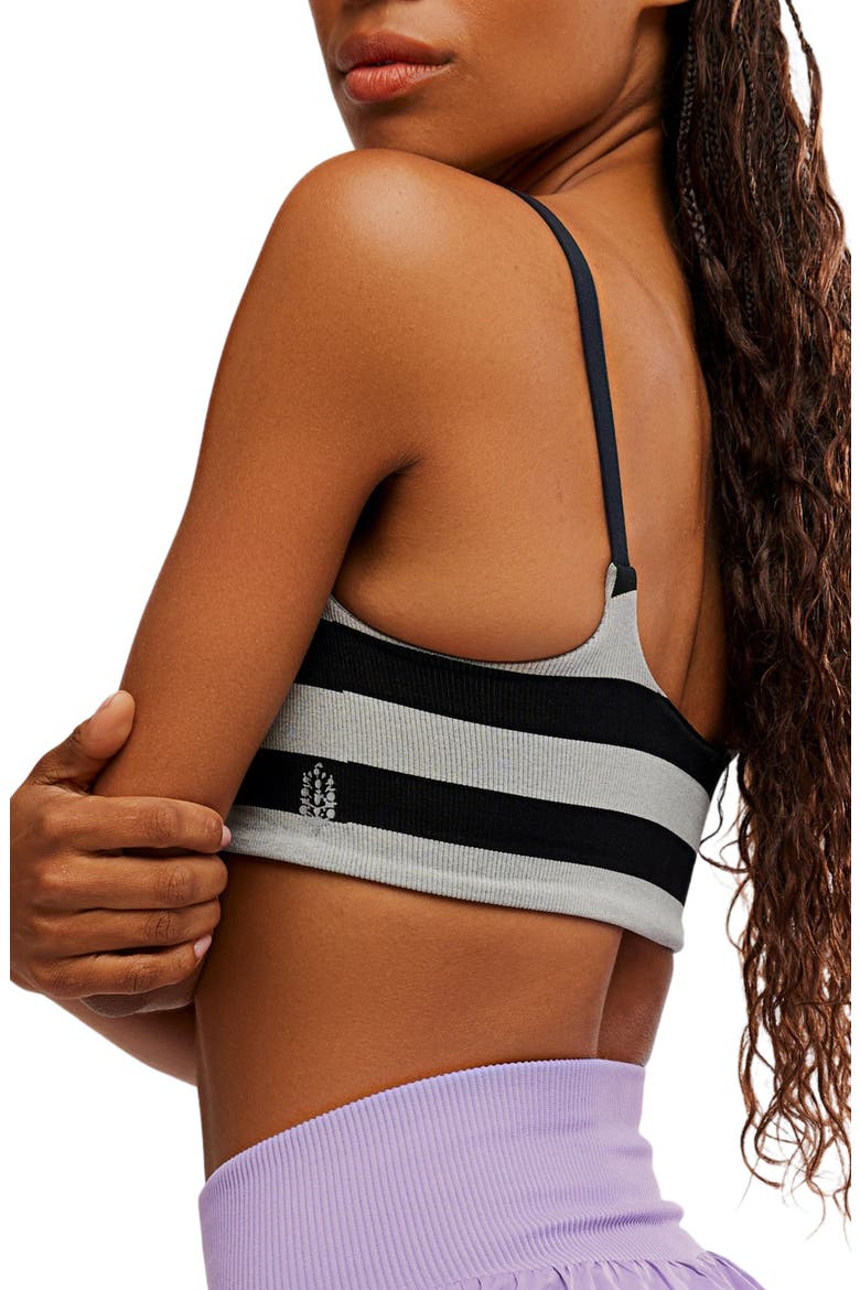 FP Movement Remember My Name Stripe Bra, Alternate, color, BLACK COMBO