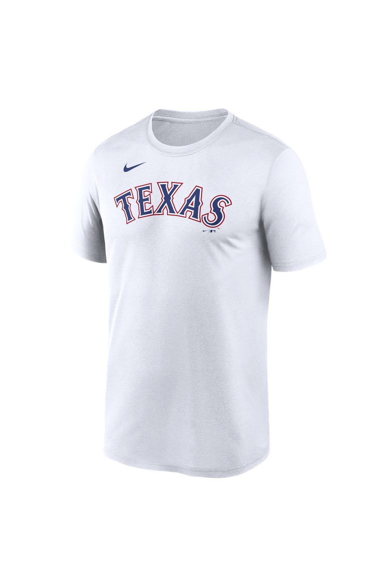 Men's Nike White Texas Rangers New Legend Wordmark Dri-FIT T-Shirt, Alternate, color, White