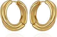 Vince Camuto Ridged Huggie Hoop Earrings
