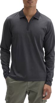 Robert Barakett Whistler Long Sleeve Cotton Polo