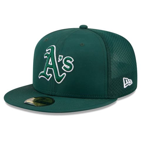 Youth New Era Green Athletics Batting Practice 59FIFTY Fitted Hat