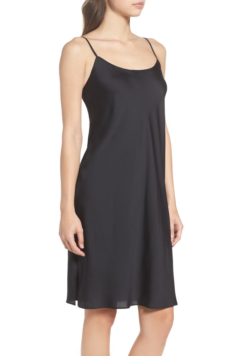 Natori Feathers Satin Chemise, Alternate, color,