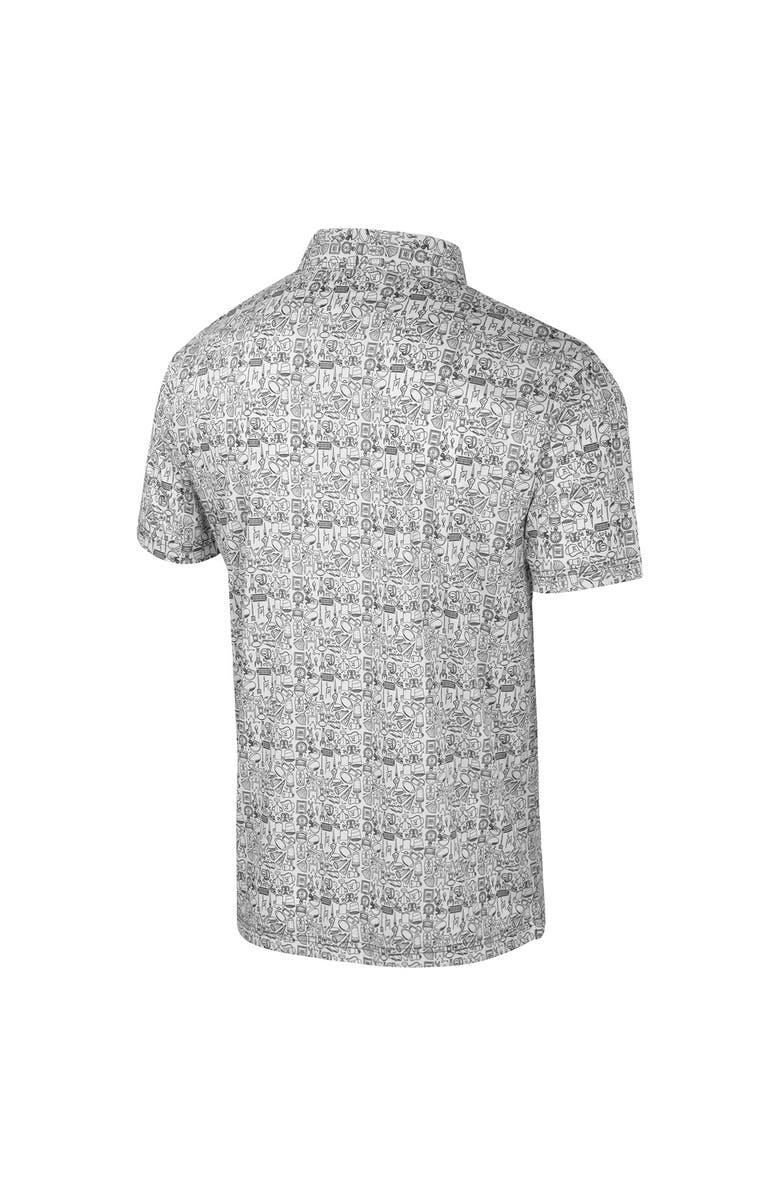 COLOSSEUM Men's Colosseum Black Colorado State Rams It's Time! Allover Print Polo, Alternate, color, Black