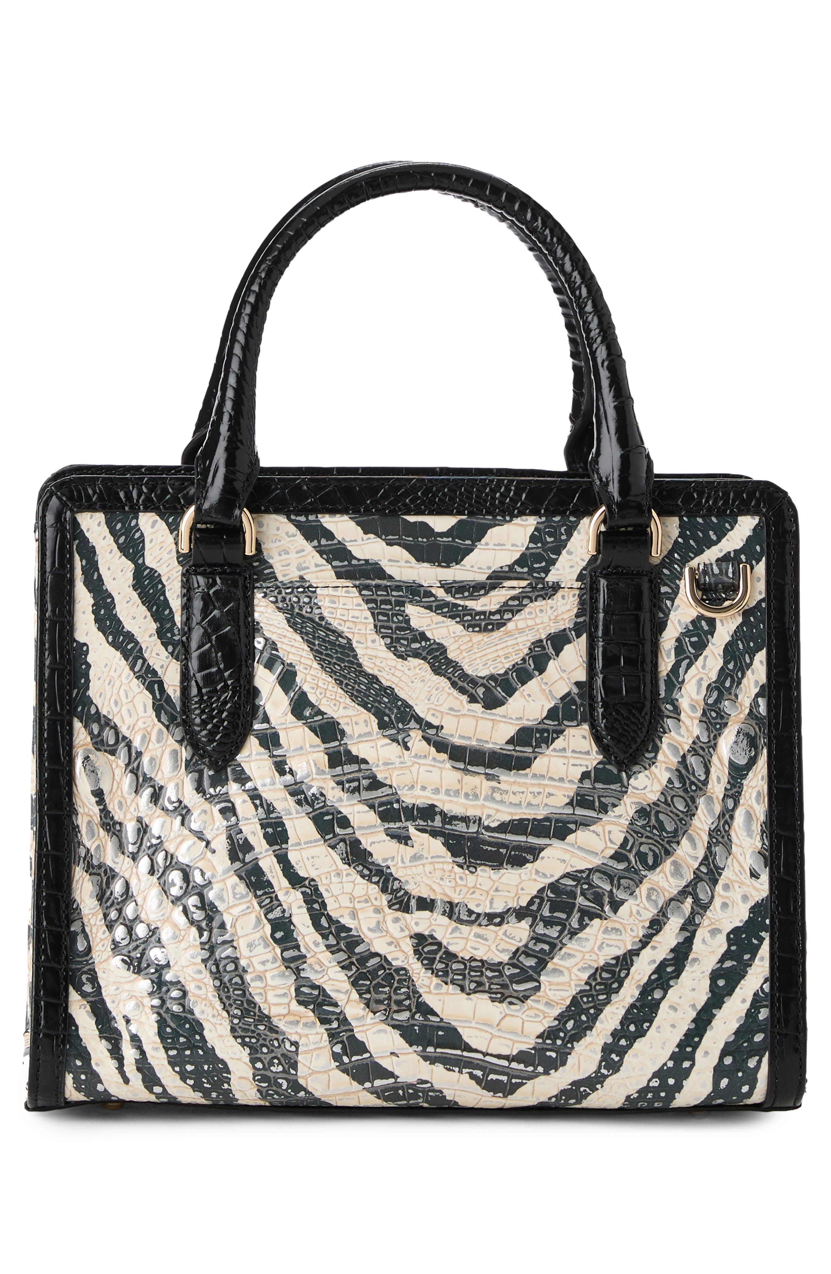 Brahmin Cami Croc Embossed Leather Satchel, Alternate, color, Everlasting Encore