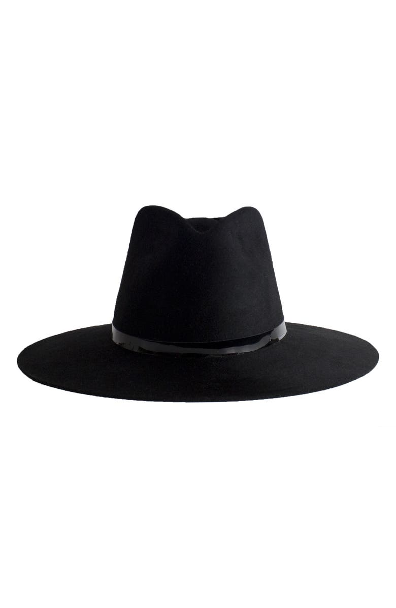 Janessa Leoné Peyton Wool Fedora, Alternate, color, 