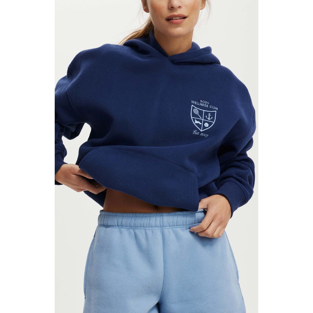 COTTON ON BODY ACTIVE PLUSH PREMIUM GRAPHIC HOODIE