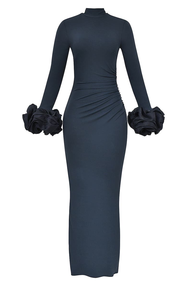 HOUSE OF CB Fabienne Long Sleeve Body-Con Jersey Gown, Alternate, color, Parisian Night