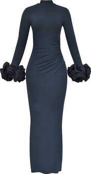 HOUSE OF CB Fabienne Long Sleeve Body-Con Jersey Gown