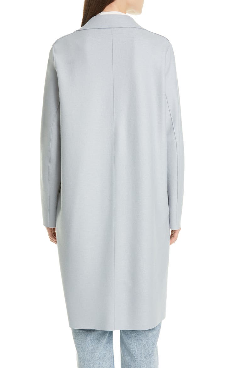 Pressed Wool Coat, Alternate, color, GREY BLUE