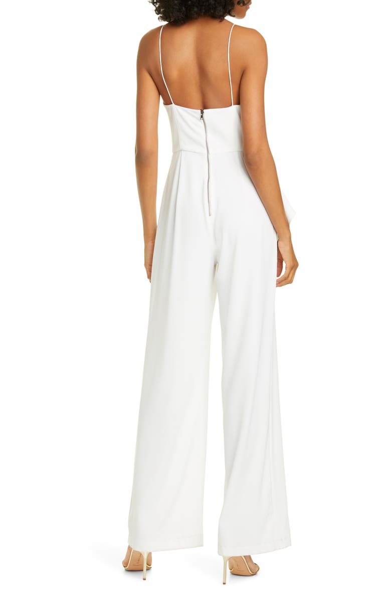 Alice + Olivia Keeva Ruffle Jumpsuit, Alternate, color, 