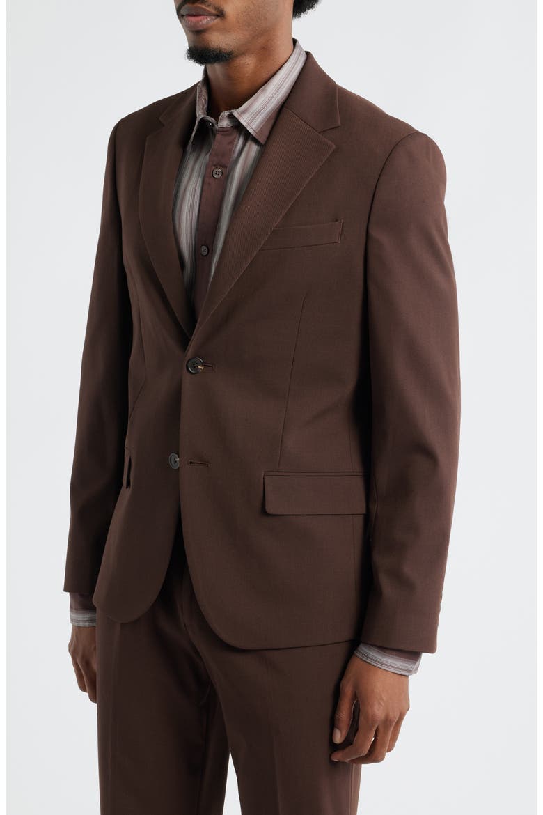 Slim Fit Solid Stretch Suit Jacket, Alternate, color, BROWN CHICORY