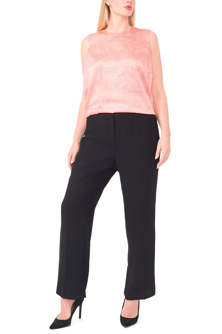 Abstract Print Shell Top, Alternate, color, GRENADINE