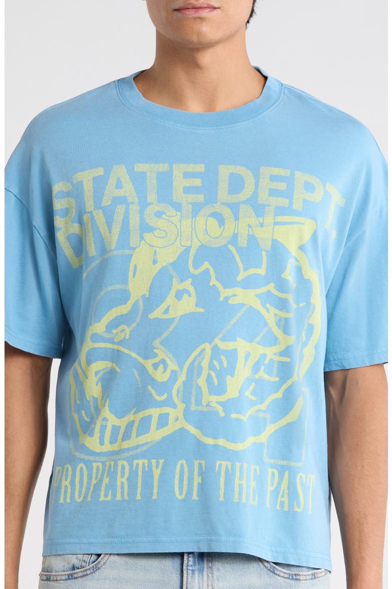 State Dept. Cotton Graphic T-Shirt, Alternate, color, BLUE