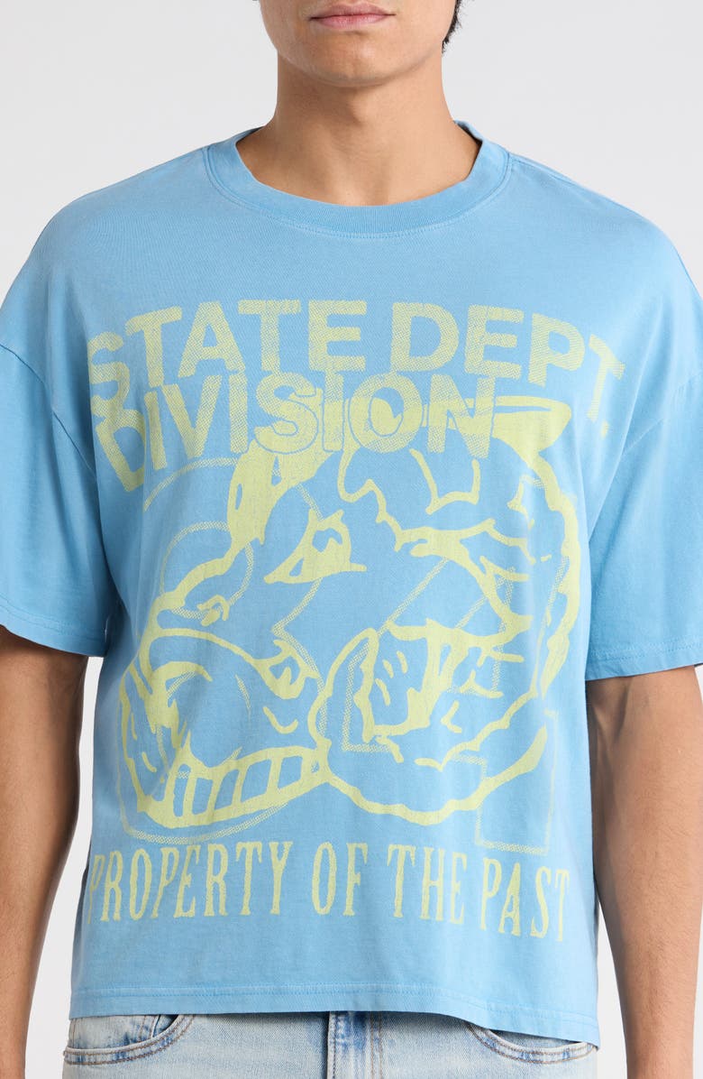 PacSun State Dept. Cotton Graphic T-Shirt, Alternate, color, Blue