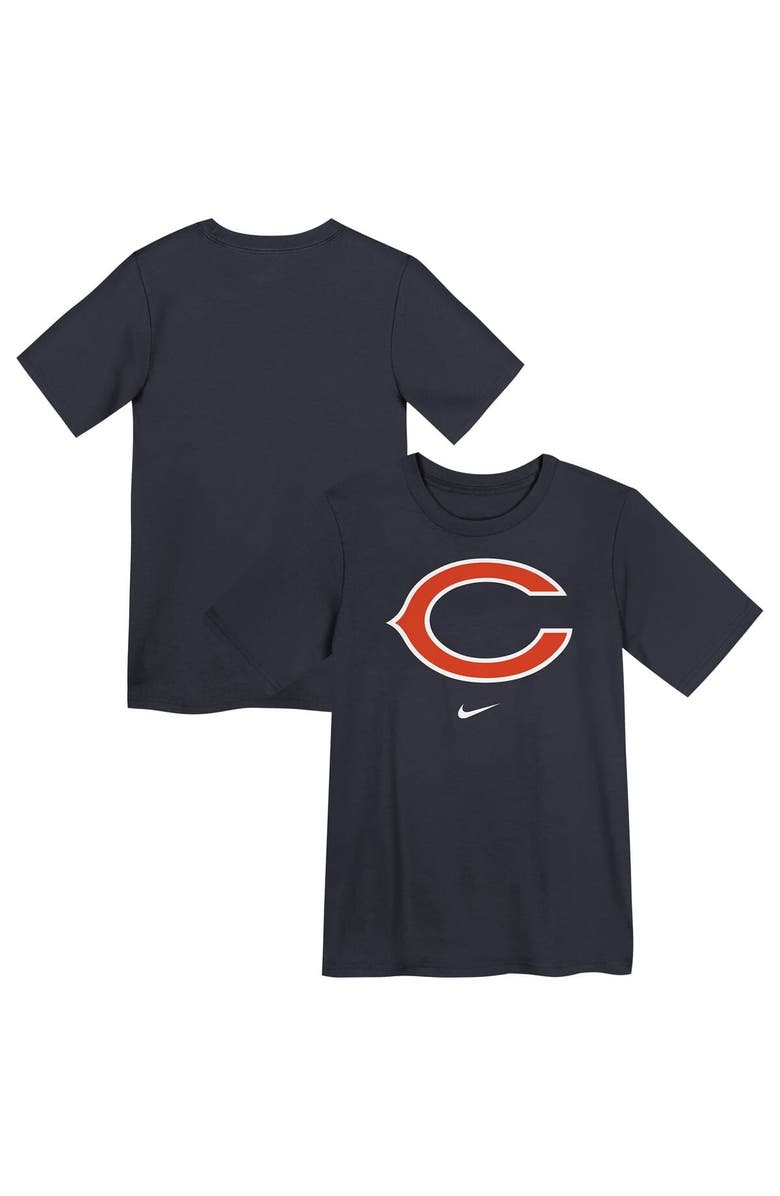 Nike Preschool Nike Navy Chicago Bears Primary Logo Legend Performance T-Shirt, Main, color, Navy