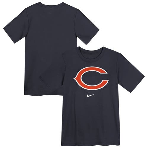 Nike Preschool Navy Chicago Bears Primary Logo Legend Performance T-shirt In Blue