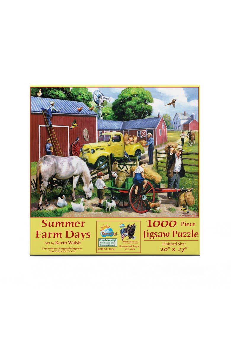 Summer Farm Days 1000 piece Jigsaw Puzzle for Adults, Alternate, color, Multicolor