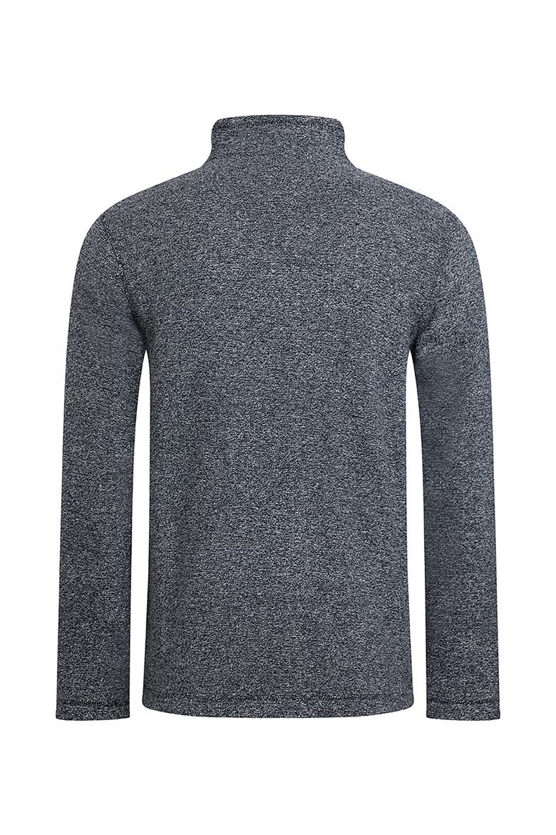 Thames Full Zip Snow Marl Fleece, Alternate, color, Navy