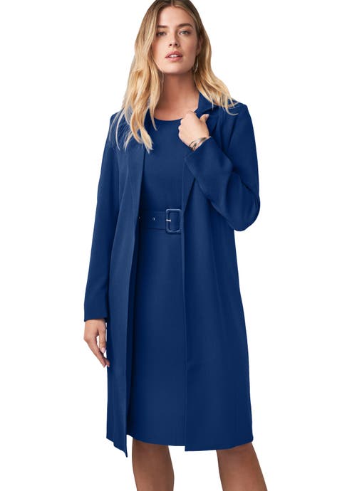 Belted Jacket Dress (Plus)