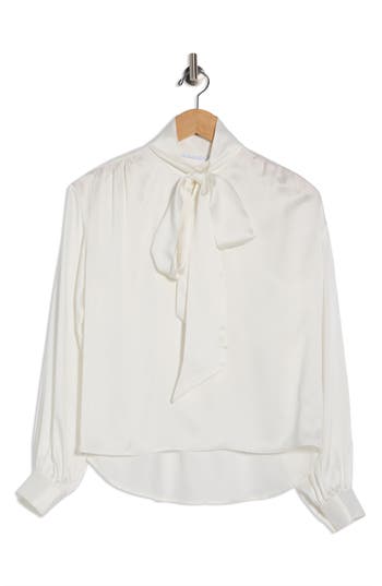Cissa The Tie Neck Top In White