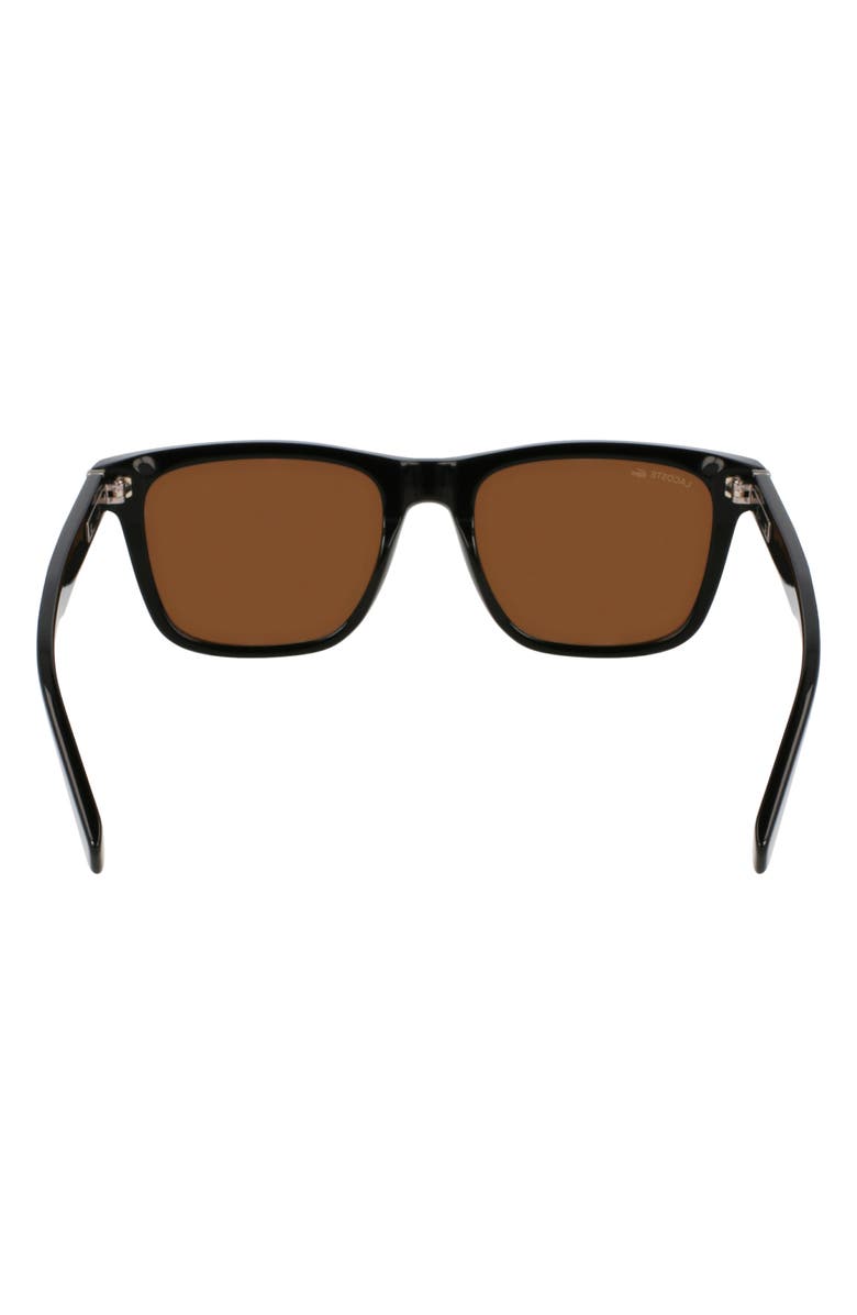 Lacoste The Line 54mm Rectangular Sunglasses, Alternate, color, Black