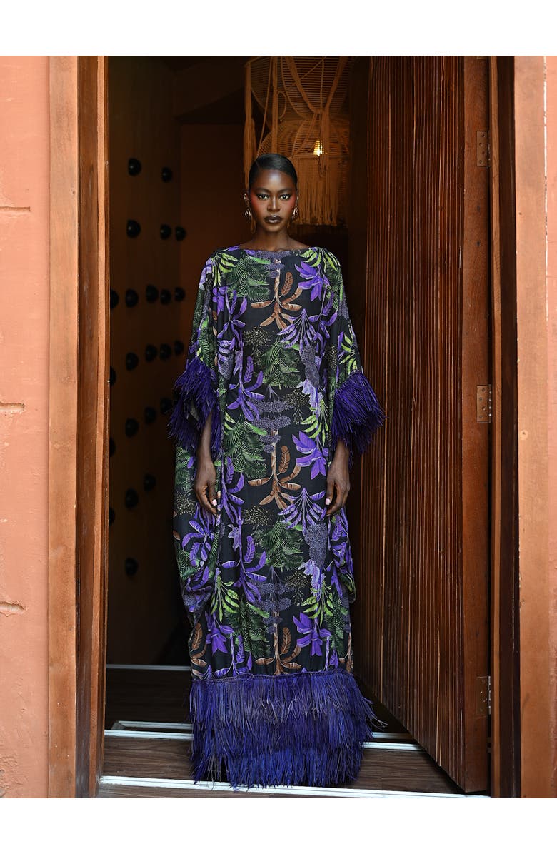 Flaunt Archive Abeni Raffia Dress, Alternate, color, Purple