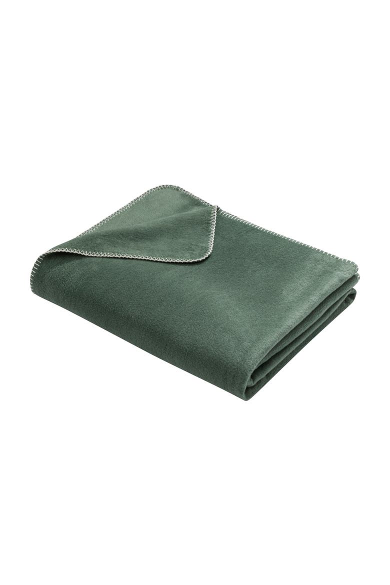 Savona Solid Throw, Alternate, color, Ivy